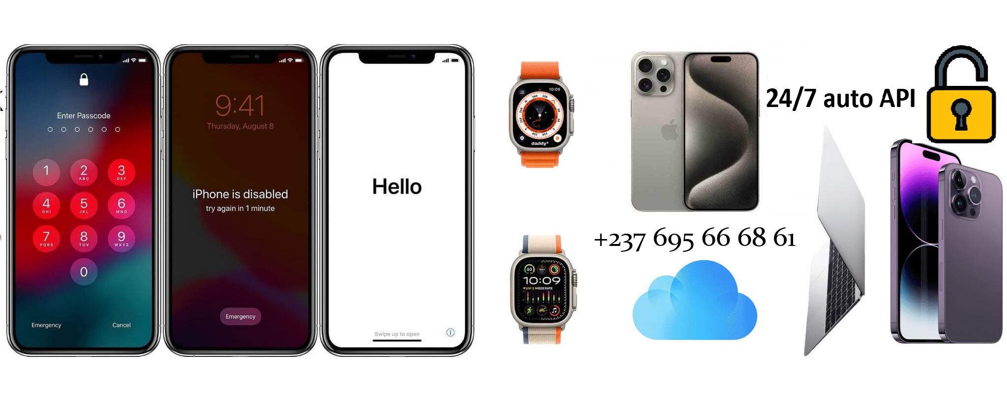 hello iphone Logos - Complete Unlocking Solution